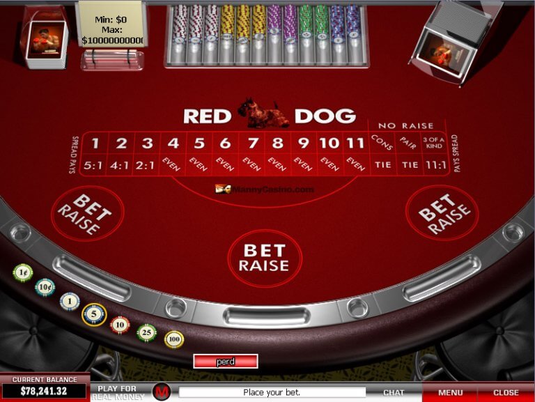 Discover the world of Red Dog online casino card game!